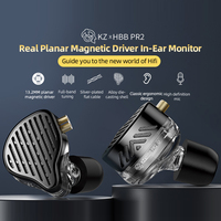 KZ PR2/EDX In-Ear Metal Earphones Planar Magnetic Driver IEM HIFI Wired Headphones Monitor Earbuds Bass Sport Headset With Mic