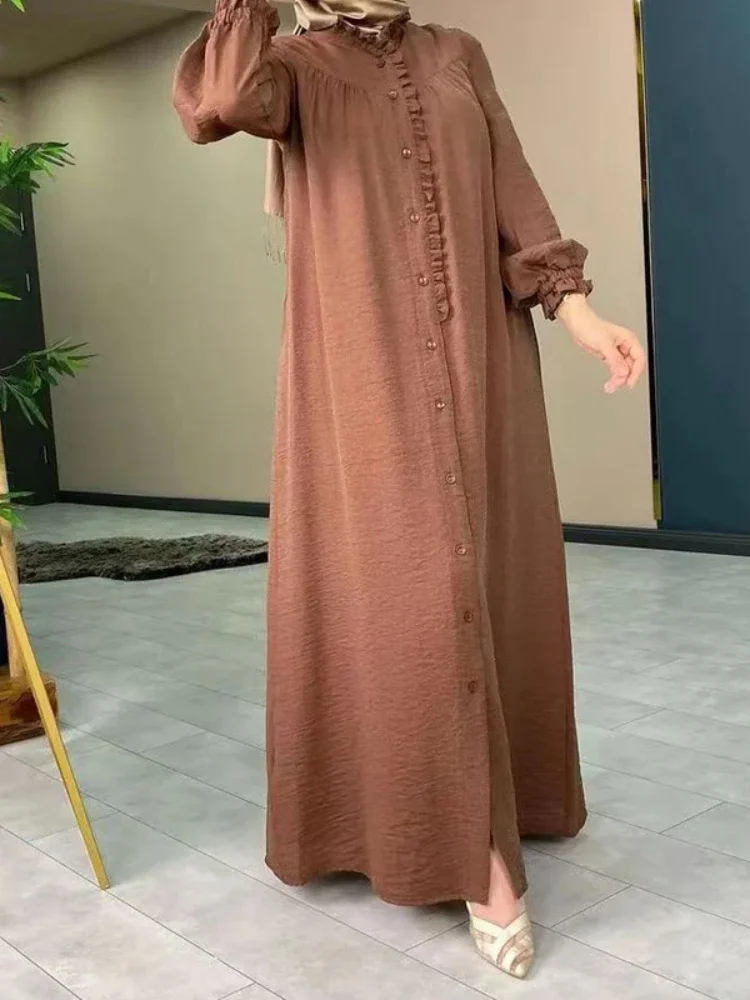 Vestido musulmán árabe saudí para mujer, túnica larga de Eid Abaya marroquí, Abayas de Dubái, caftán islámico, Ramadán, 2023