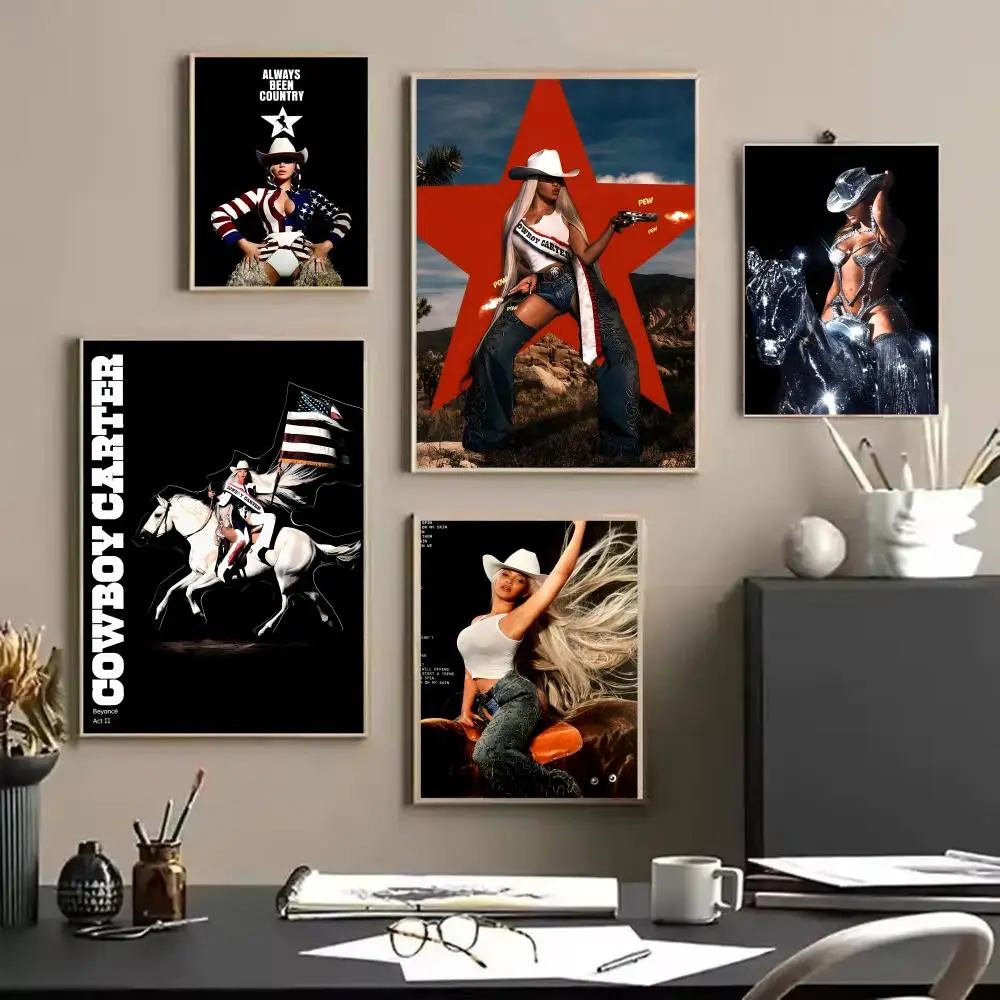 Hot Writer B_Beyonce Art Painting Calligraphy Linen Canvas Poster Wall Prints for Living Room Bedroom Office Home Decoration