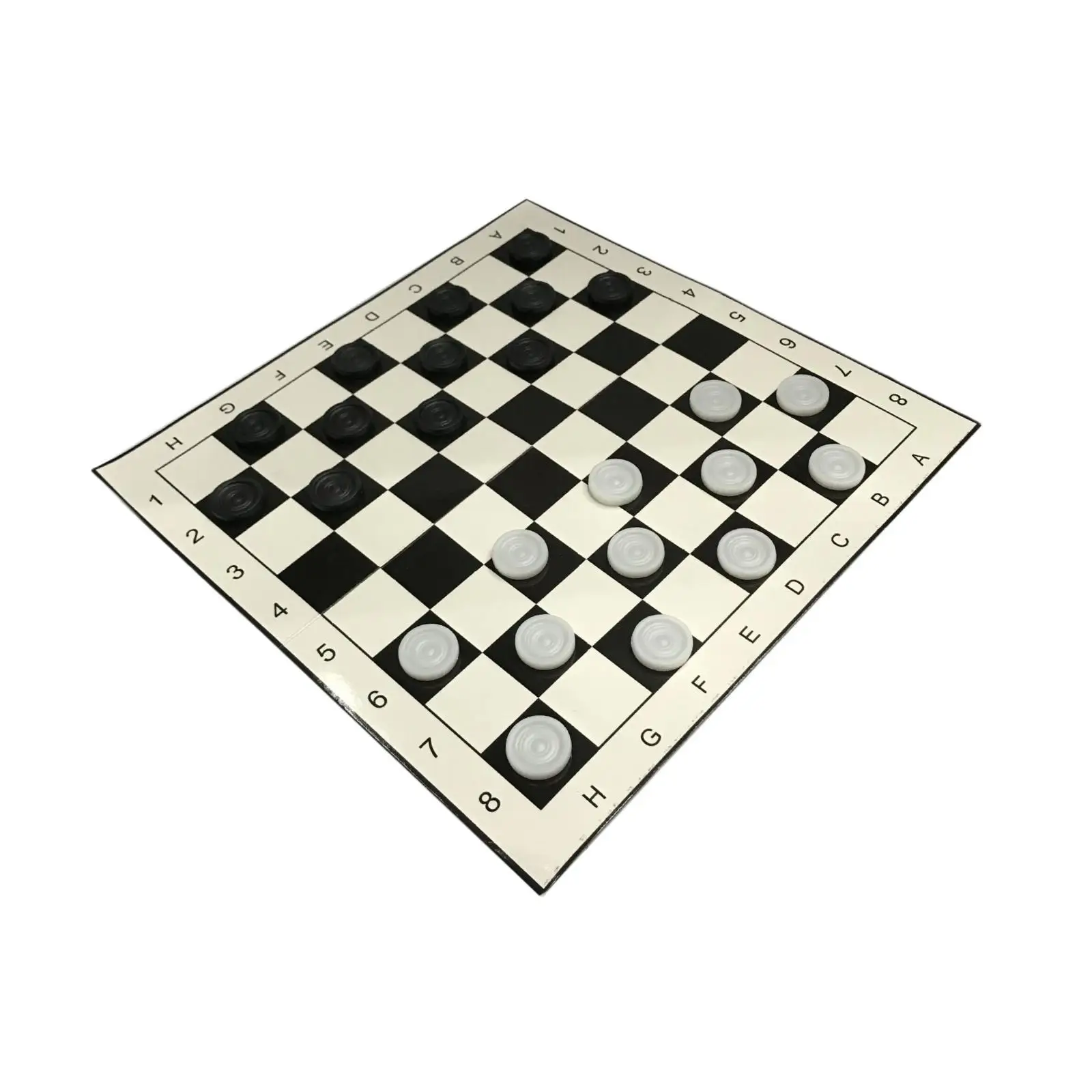 Checkers Board for Kid Strategy Game Foldable Chessboard for Home Barbecue