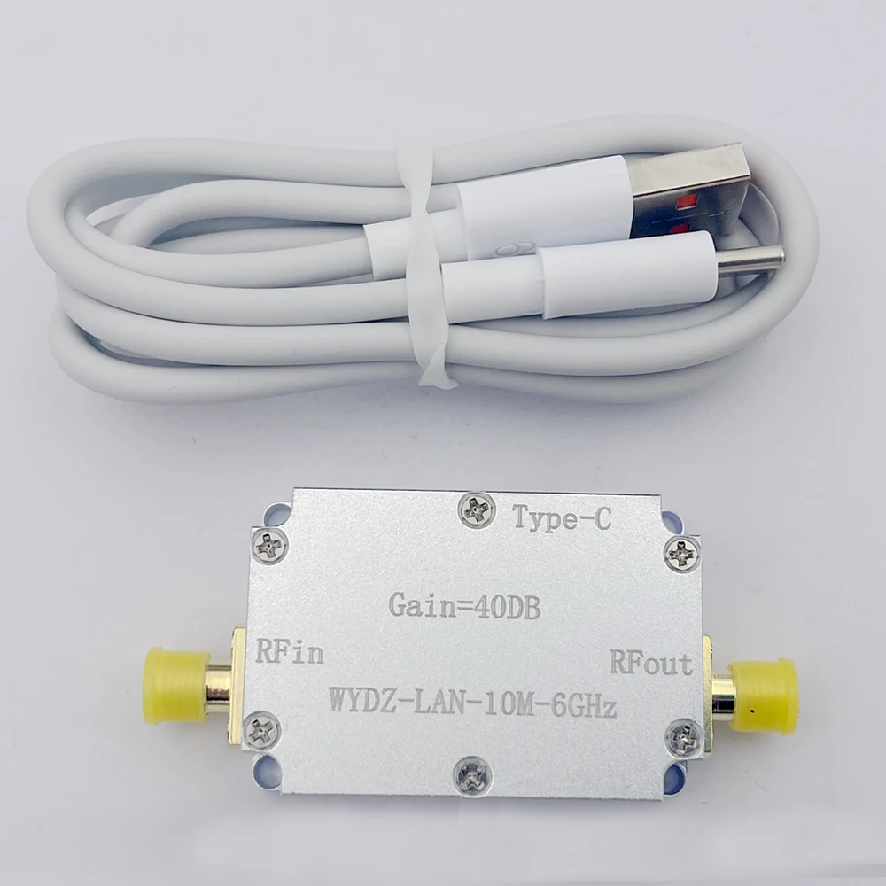 LAN 10M-6GHz High Flatness Amplifier 10DB 20DB 30DB 40DB Gain RF Drive Signal Receiver Image Transmission GPS Software Radio FM