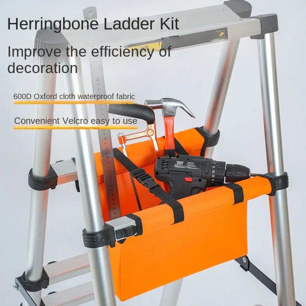 Grande capacidade telescópica escada ferramenta saco, impermeável, resistente ao desgaste, bolsa de armazenamento, pano Oxford