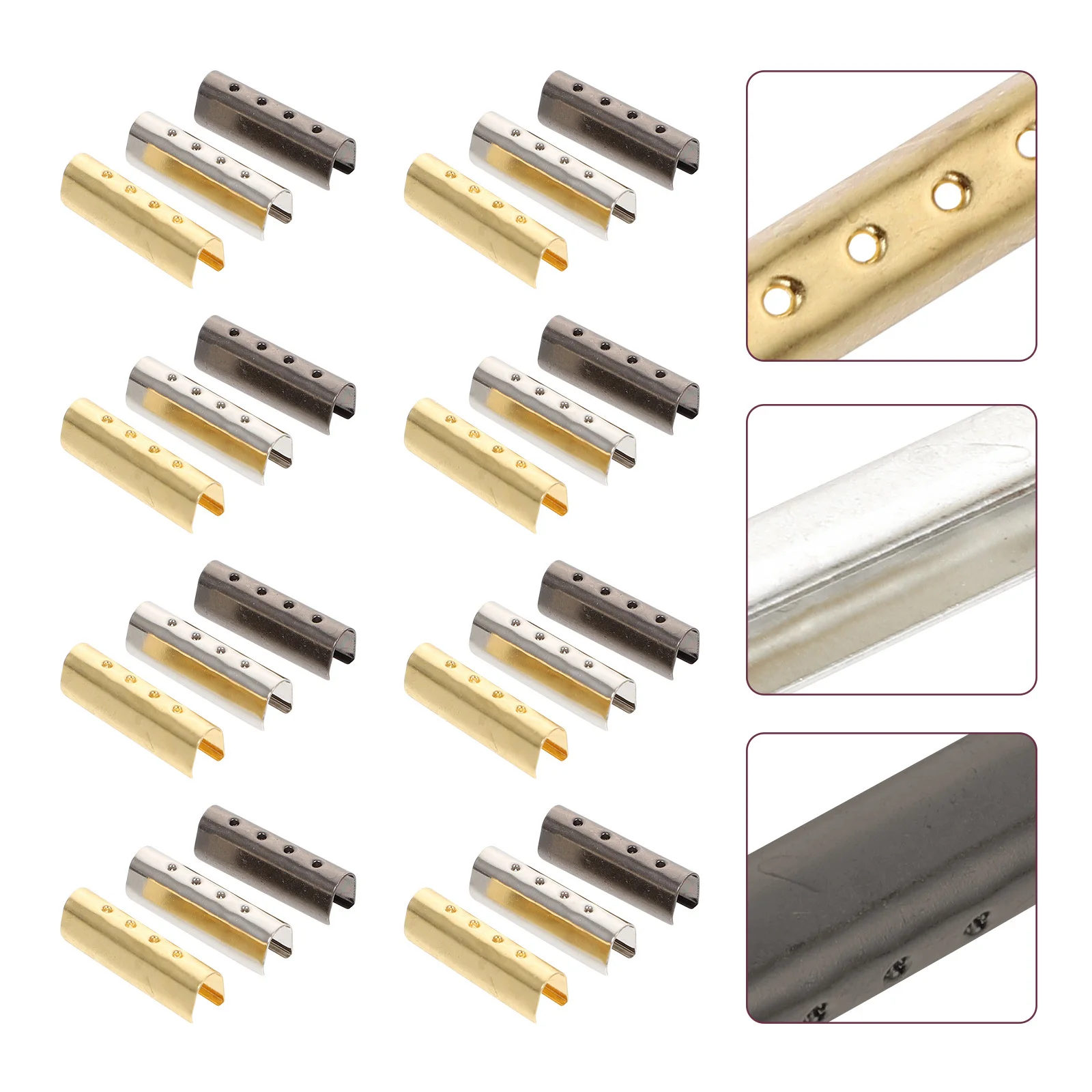 150 قطعة نصائح رباط الحذاء المعدني السلس Diy رباط الحذاء ينتهي دائم استبدال لإصلاح الدانتيل الأحذية العملي حبل نايلون مشبك #4