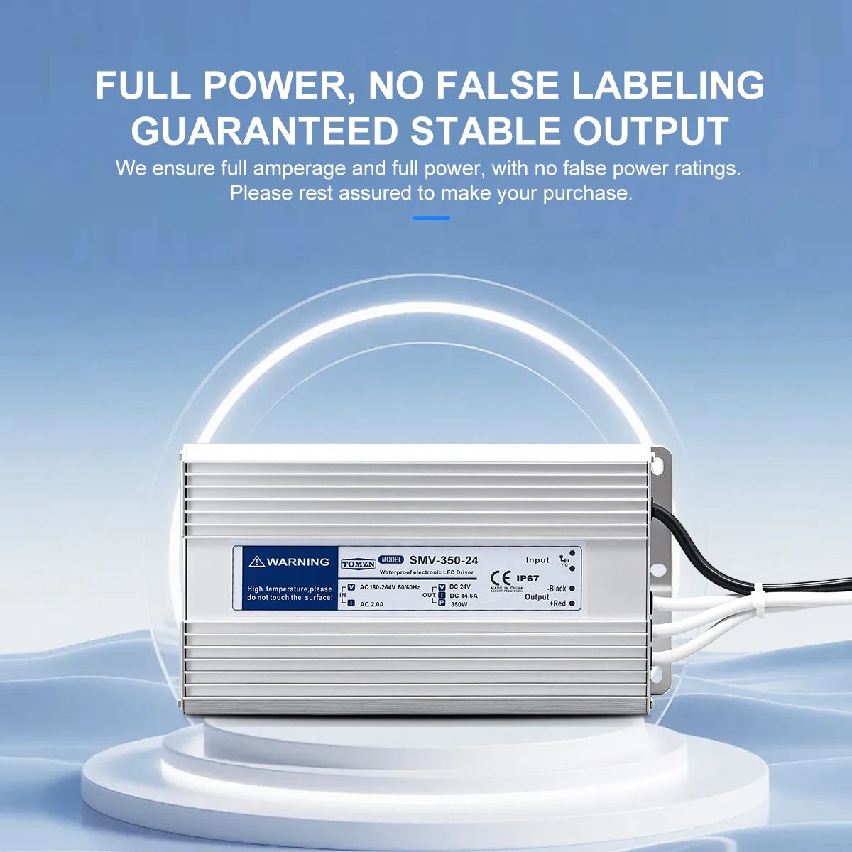TOMZN 180-264V AC to DC 12V 24 - Outdoor Power Supply 12V recension och pris