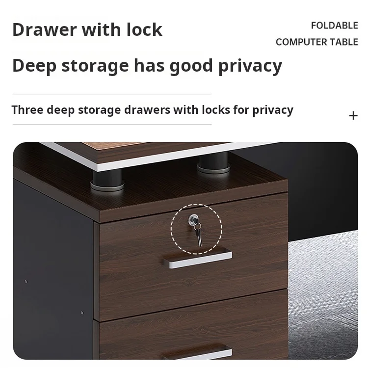 أثاث مكتبي خشبي حديث وبسيط لمكتب الكتابة لطاولة المكتب للموظفين #6