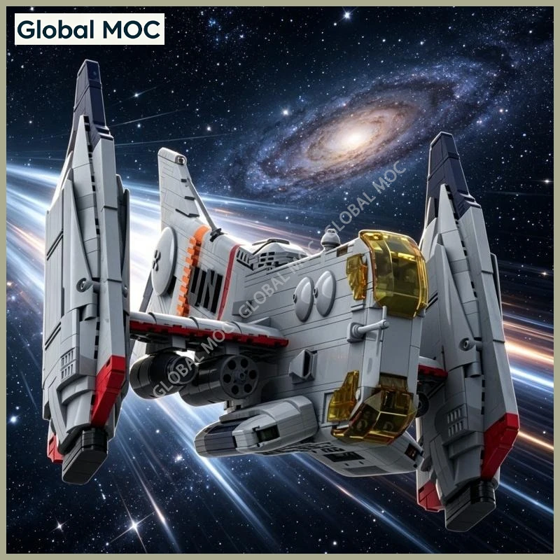 Twin Rotor Tilt Thruster Support Aircraft YAGR-3B Building Blocks Heavy Armored VTOL Warplane Leisure Collectible Ornament
