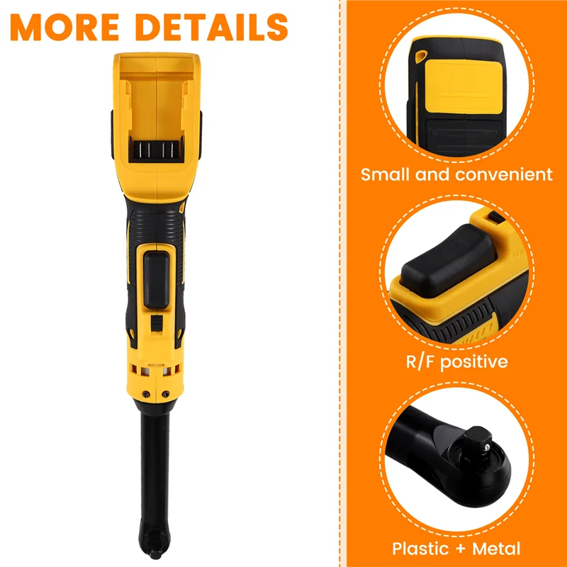 

ALIM-Extended Electric Ratchet Wrench 3/8Inch Removal Screw Nut 220N.M Cordless Driver Power Tools For 20V Battery