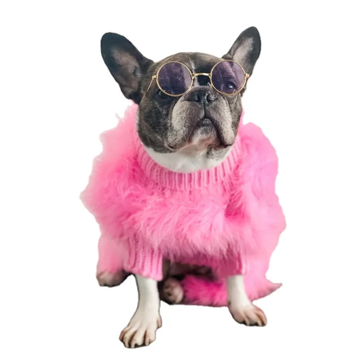 

Luxury Fur Dog Pet Clothes Fall Winter Sweater
