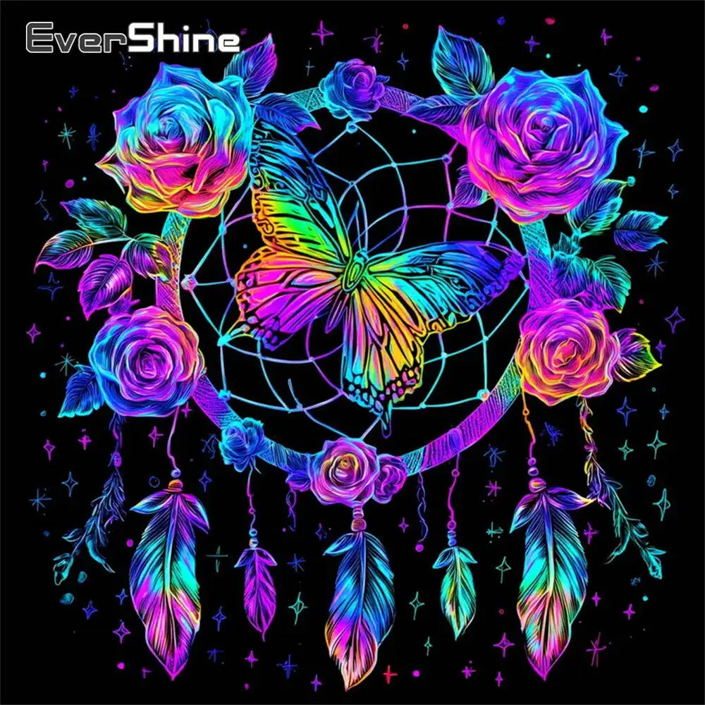 Evershine Diamant-Gemälde, Hund, Tier, Cartoon, komplett, quadratisch, rund, Diamant-Mosaik, Badezimmer, DIY-Bastelset, Heimdekoration