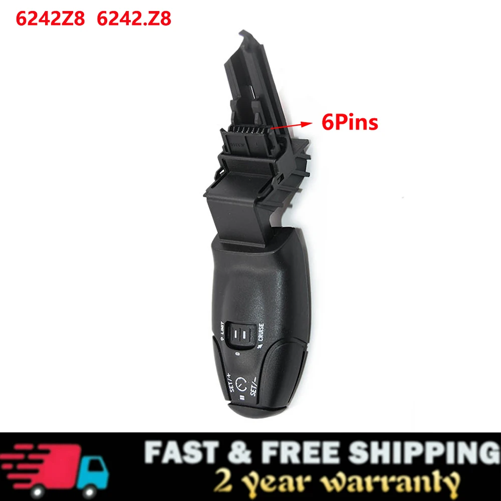 

Cruise Control Stalking Speed Limit Switch For Peugeot 206 307 308 406 407 3008 Citroen C5 Cruise Control Switch 6242Z8 6242.Z8