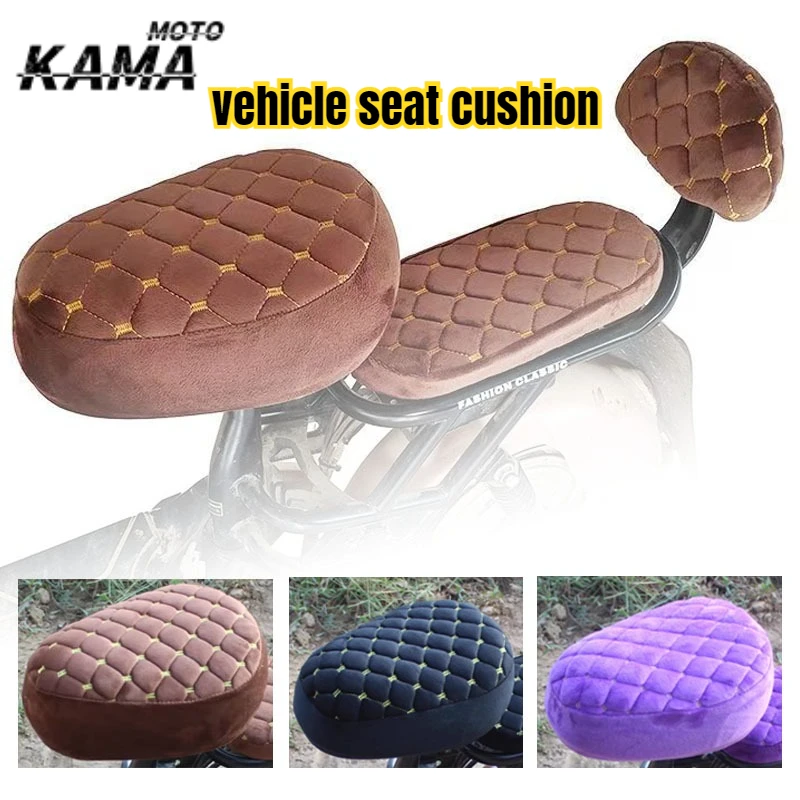 

1 Set Electric Bicycle Seat Cover Battery Car Bicycle Universal Seat Cover Plus Velvet Thickening Sun Protect Soft Comfortable