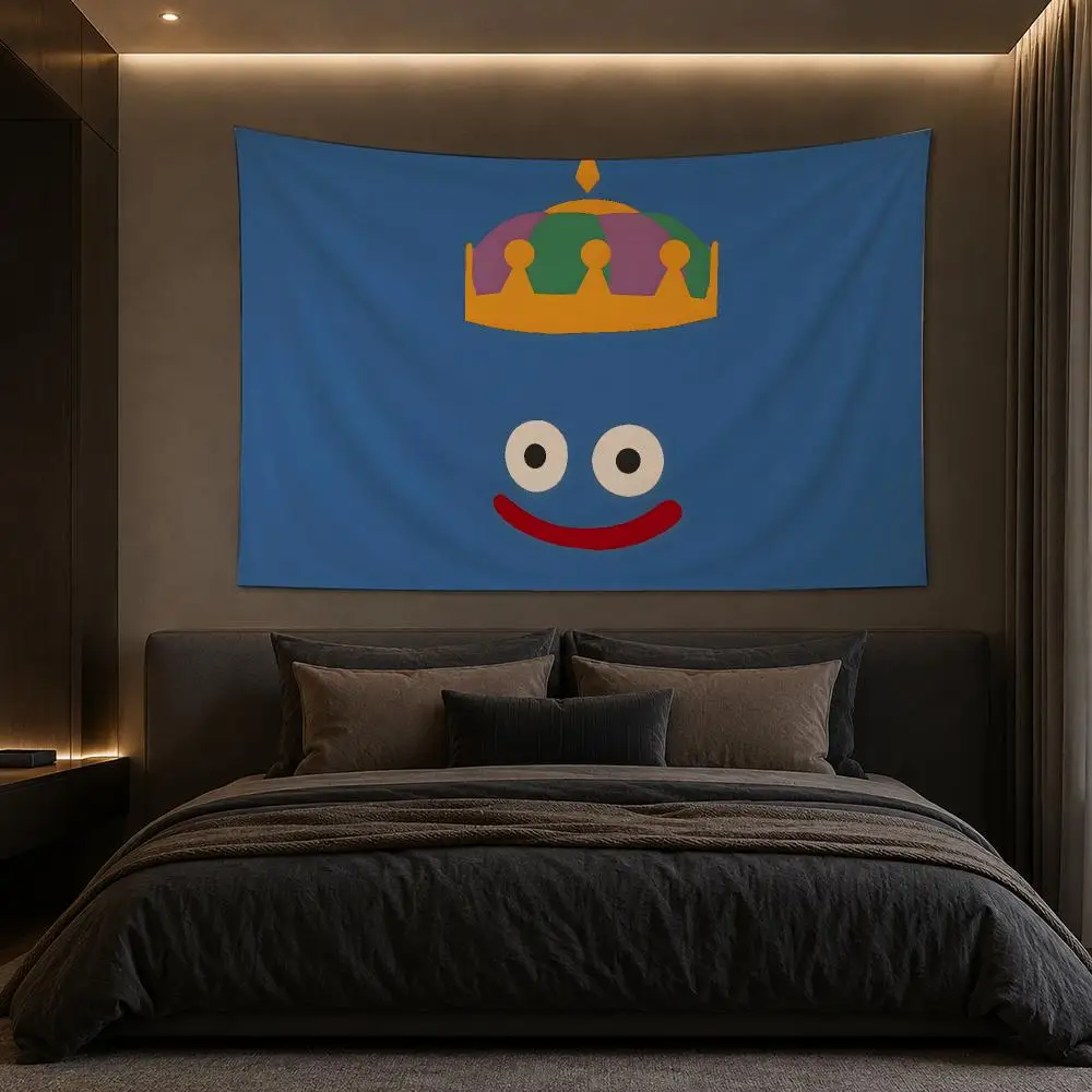 Dragon Quest S-Slime Tapestry Bedroom Living Room Bar Party House Home Dorm Interior Wall Decor Background Banner
