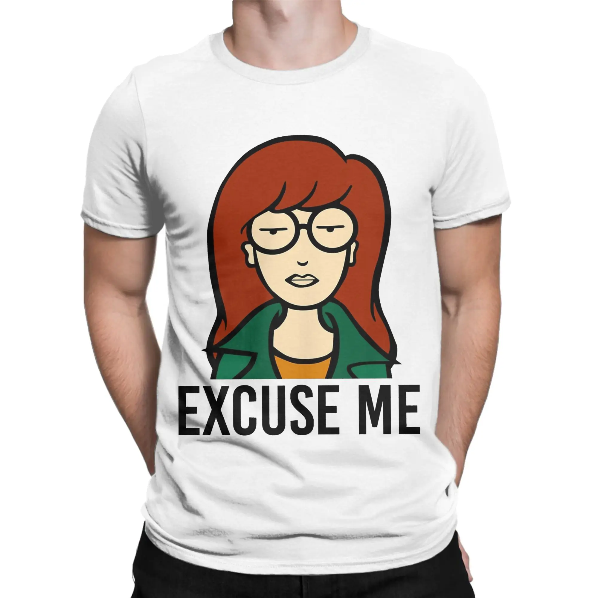 الرجال خمر الكرتون D-Darias فيلم تي شيرت ملابس علوية من القطن الجدة قصيرة الأكمام س الرقبة تي شيرت الأصلي تي شيرت