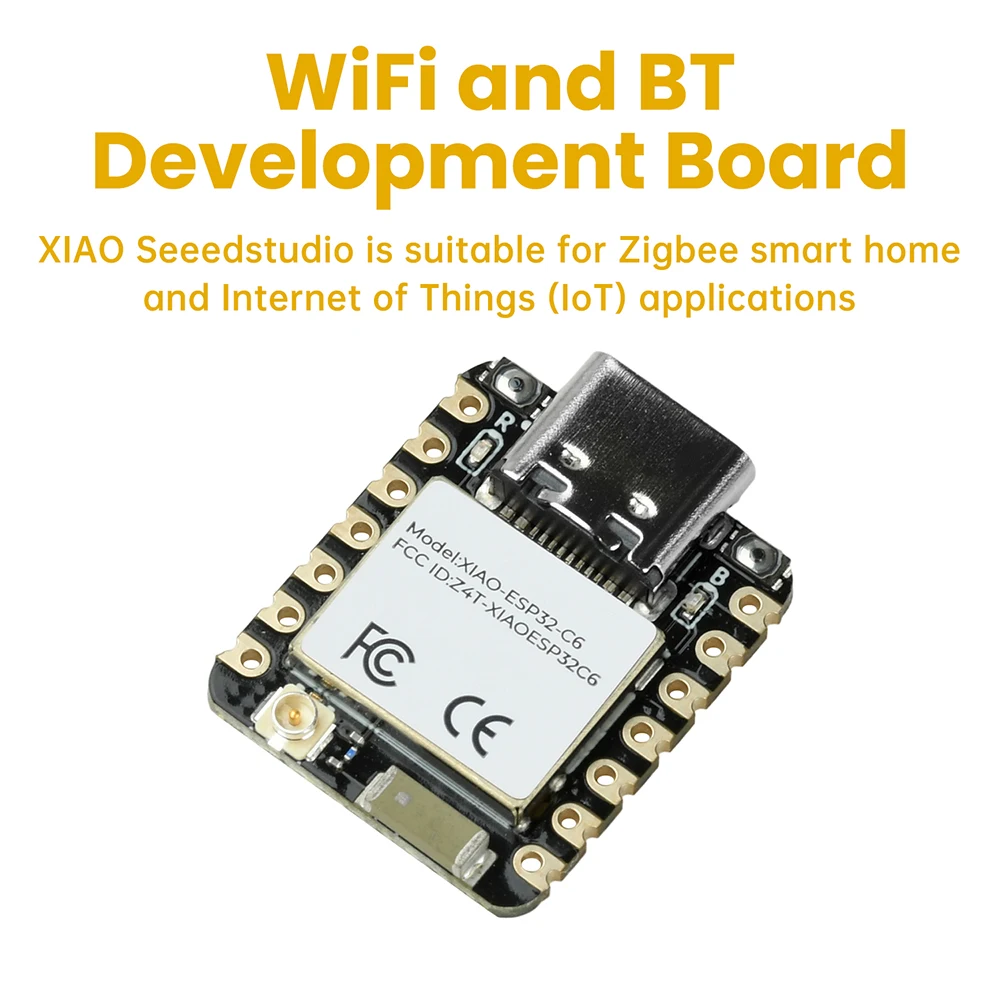 ESP32-C6 WiFi BT Development Board XIAO Seedstudio Wireless Module for Zigbee Smart Home LOT Type C