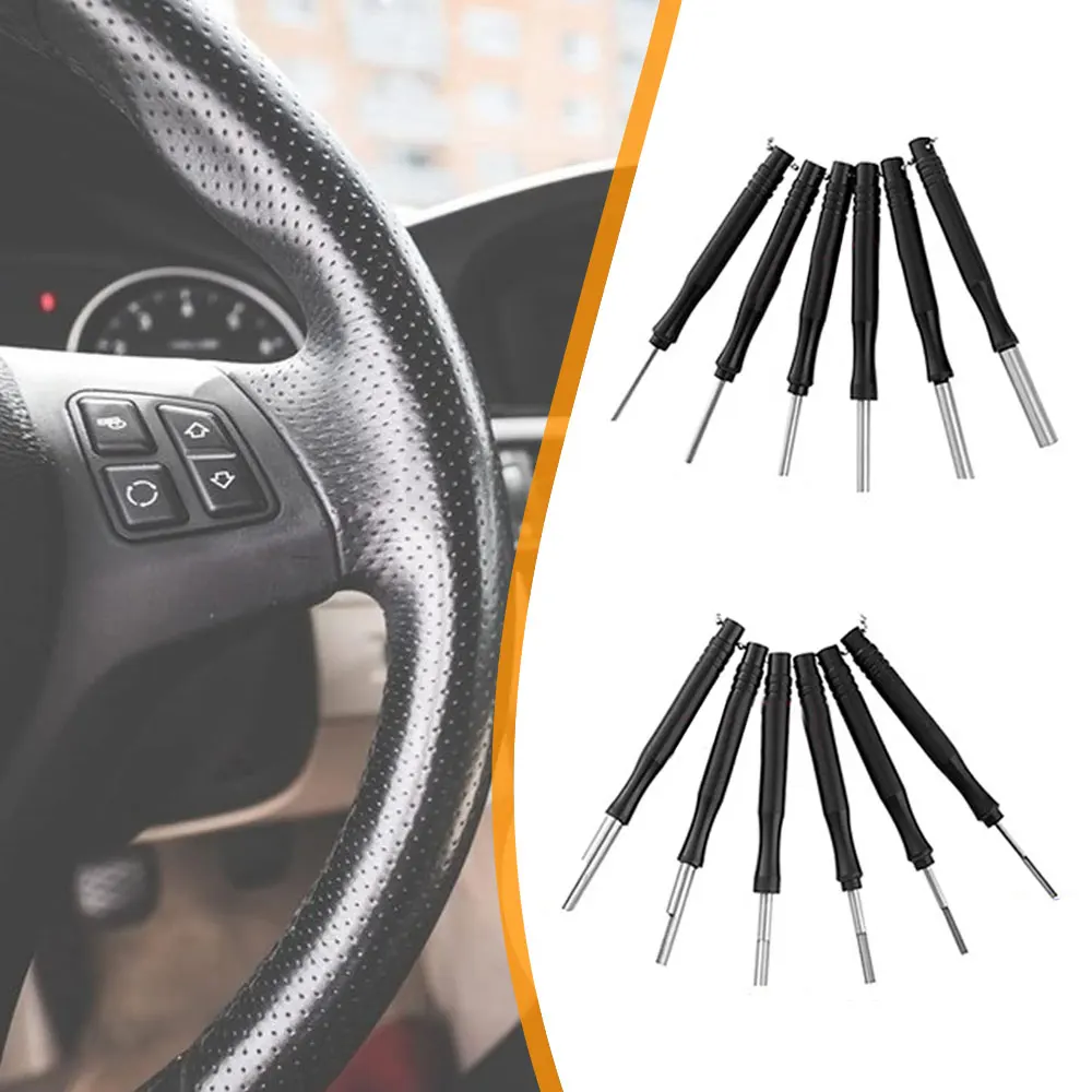 1Set Car Plug Terminal Removal Tool Pin Needle Retractor Pick Puller Repair Electrical Remove Wire Puller Hand Car Repair Tools