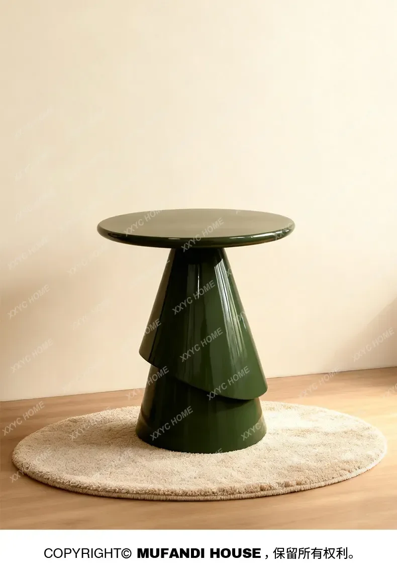 Modern art dark green edge streamer modeling corner