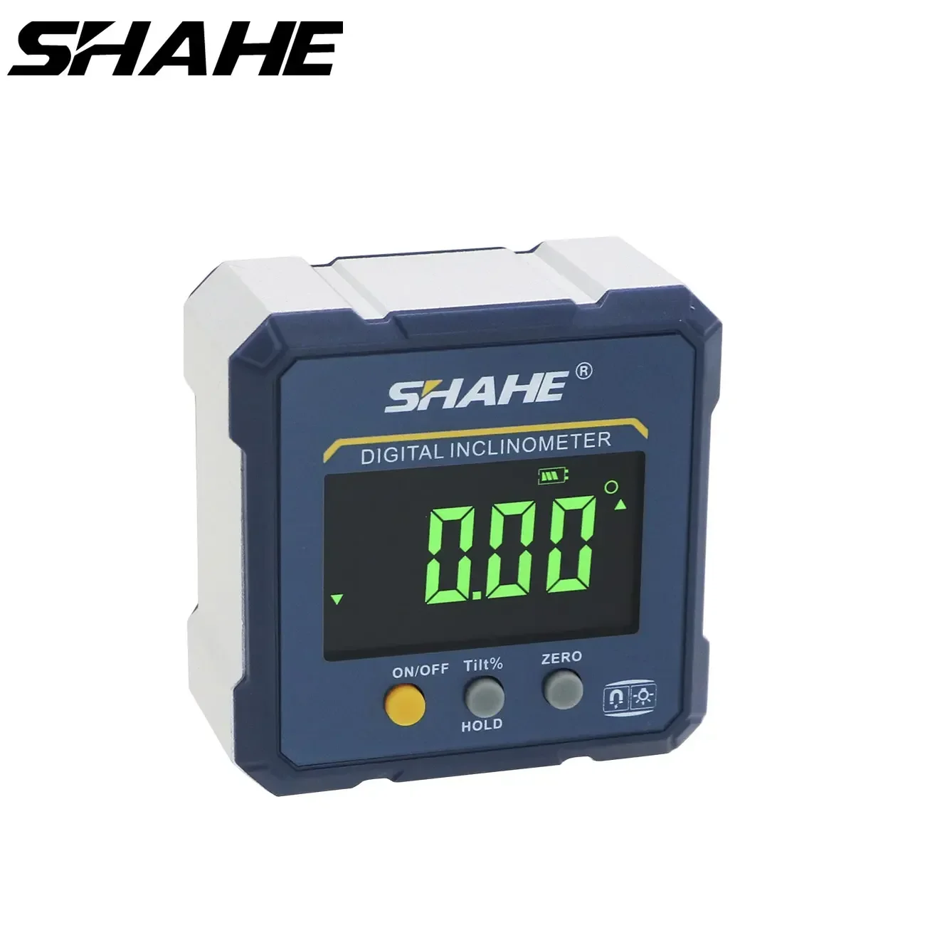 SHAHE 4*90°Digital Angle Finder Electronic Angle Gauge with 4-Side Magnet Large LCD Digital Level Box Protractor Bevel Gauge