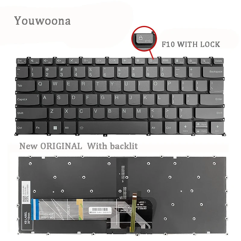 Nowa oryginalna klawiatura laptopa dla LENOVO IdeaPad 5 Pro-14ACN6 Pro-14ITL6 5-14ALC05