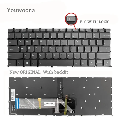 Teclado ORIGINAL para portátil LENOVO IdeaPad 14ITL05 Flex5 14ARE05 Flex 5-14IIL05 5-14ARE05, nuevo