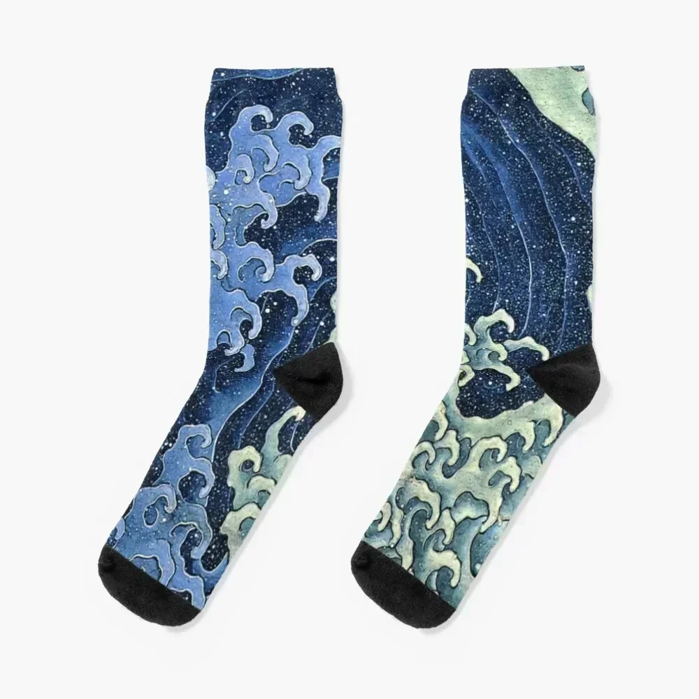 Japanese Wave Japan Vintage Ocean Waves Vintage Socks Children's designer ankle halloween Boy Child Socks Women's