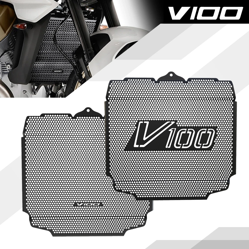 

For Moto Guzzi V100 Mandello S 2023 2024 V 100 MANDELLO/S Motorcycle Accessories Radiator Grille Cover Guard Protection Protetor