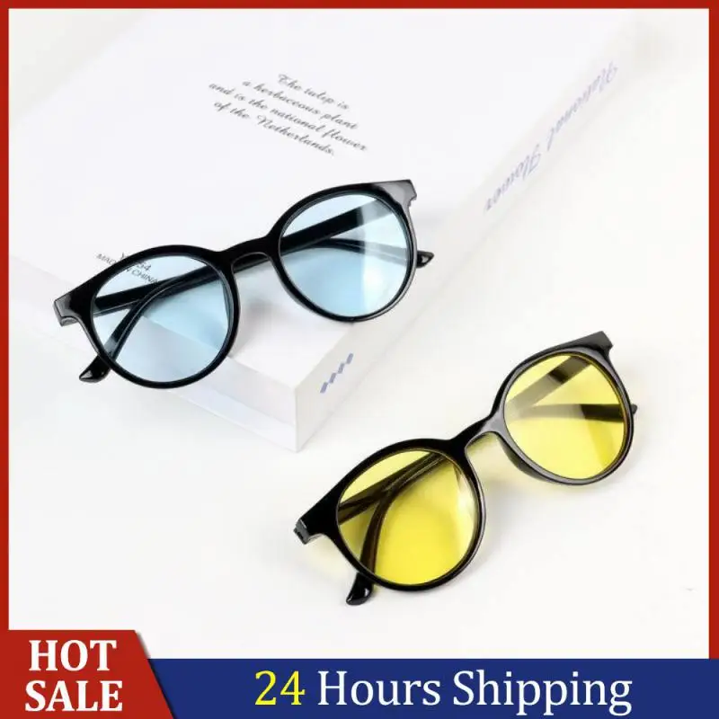 

Children Sunglasses Boy Girl Round Frame Eyewear Personality Fashion Party Goggles UV Protection Glasses Kids Sun Glasses