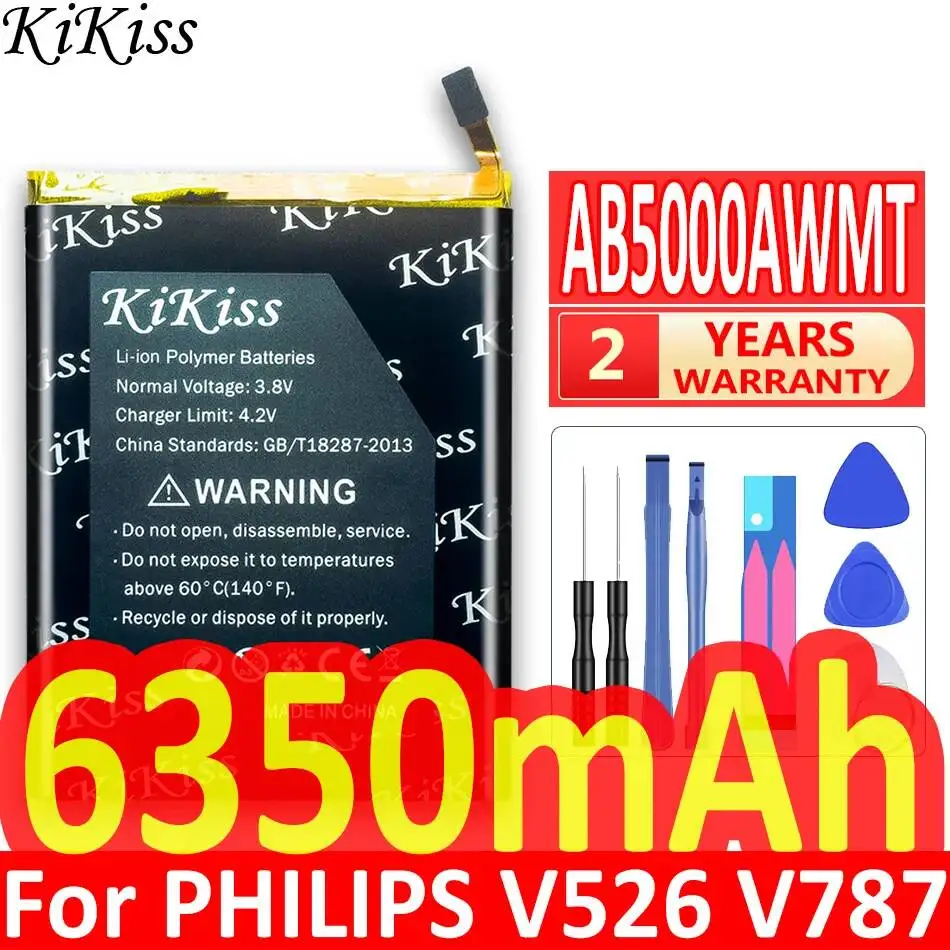 

6350mAh For Philips V526 V787 AB5000AWMT Environmentally Friendly Mobile Phone Battery