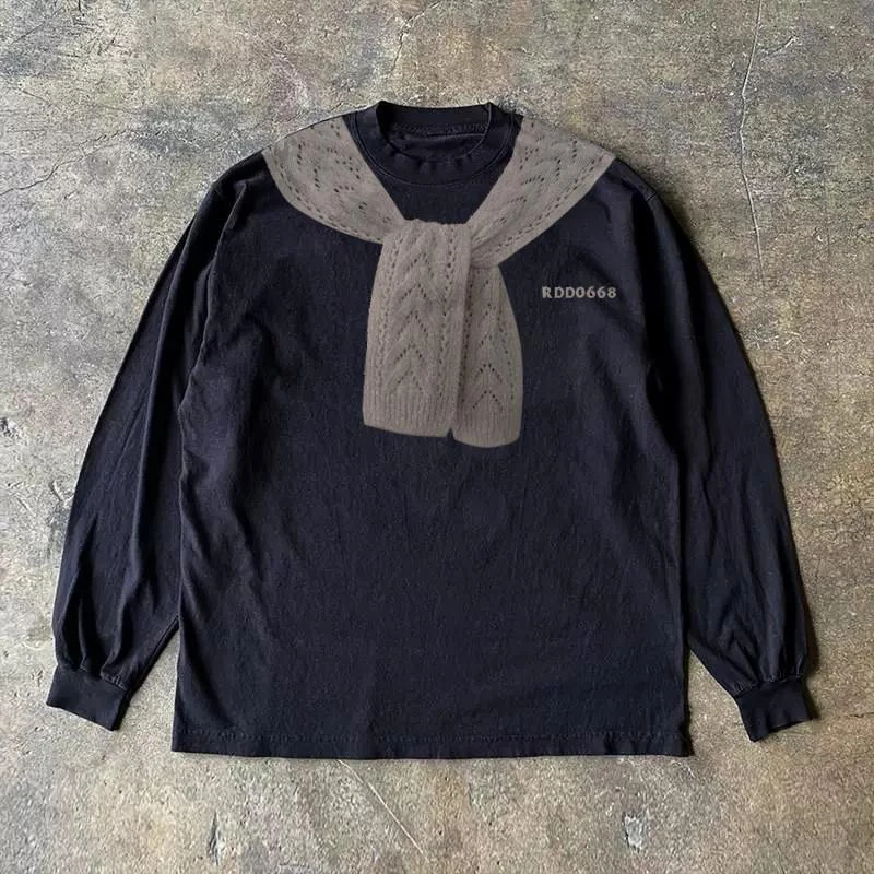 

Pure Cotton 300g Heavyweight American Style Oversize Long Sleeve Men's T-shirt Loose Fit Comfortable Casual Top