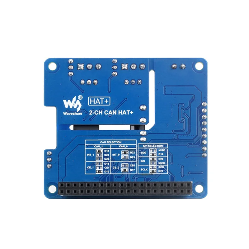 Imagem -03 - Isolado Can Bus Expansion Hat Chips Duplos para Expandir Vários Canais Raspberry pi 2-channel