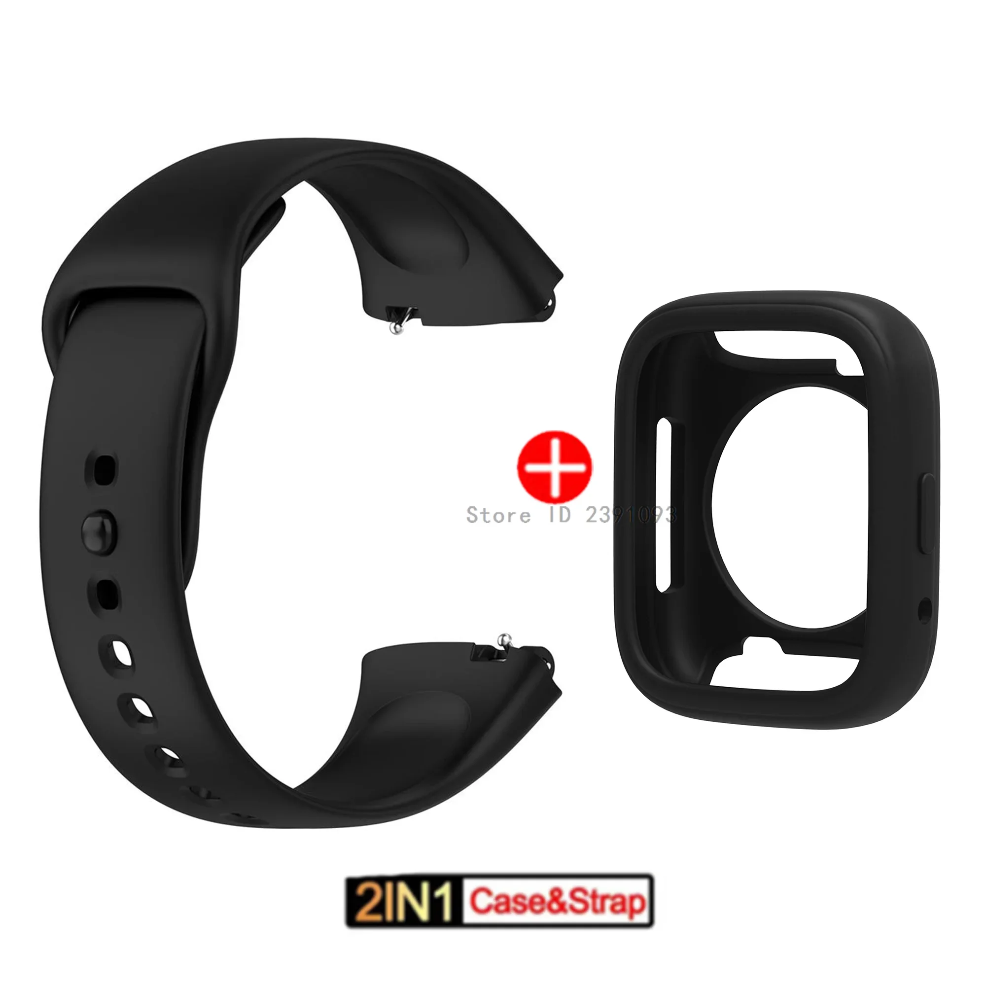 Official same model Silicone Strap For Redmi watch 3 Active Bracelet Wristbands+Protective Cover for Xiaomi Redmi watch 3 band