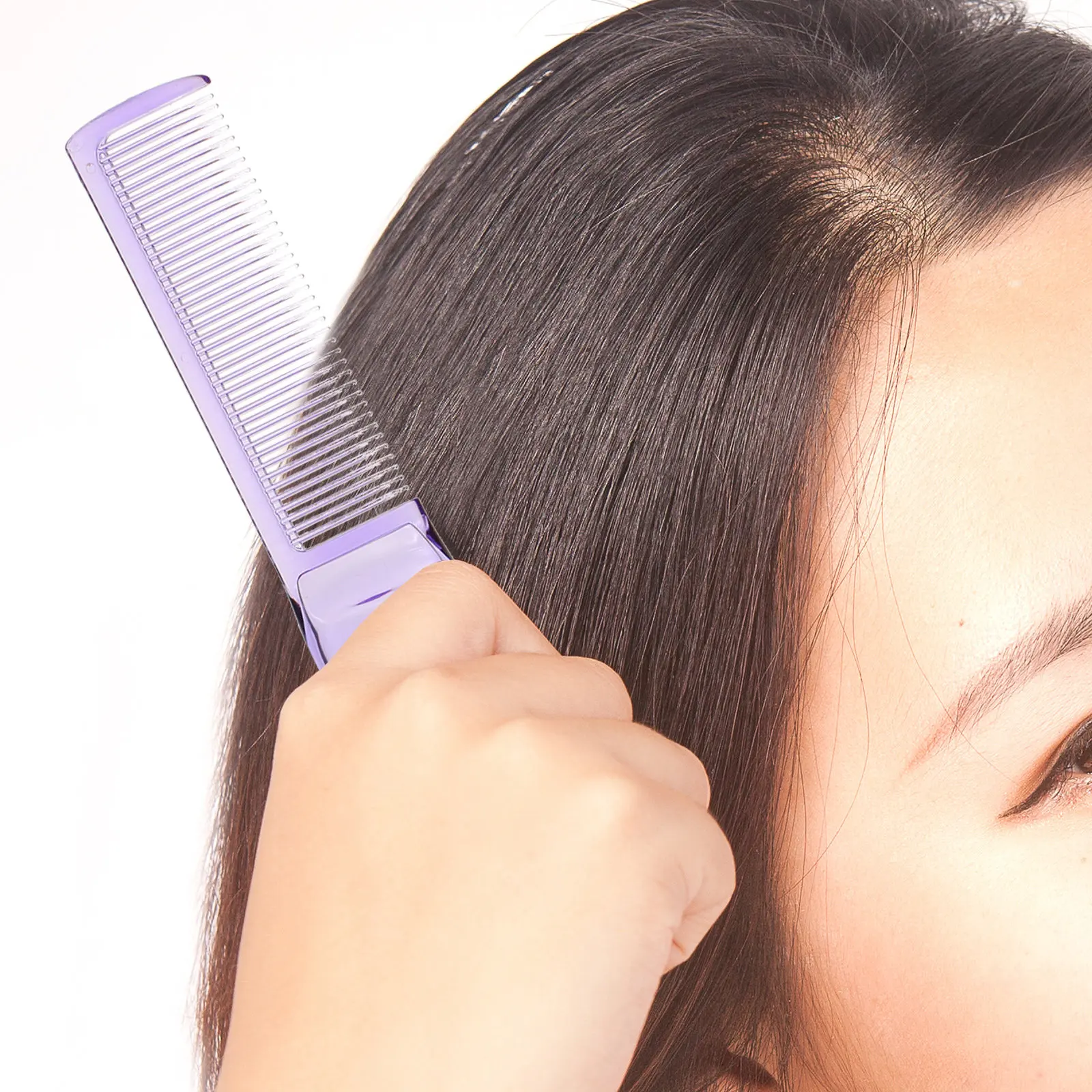 4Pcs Multi-Functional Hair Comb Straightening Anti-Static Smooth Styling Comb Portable Storage Handle Hairdressing Detangler