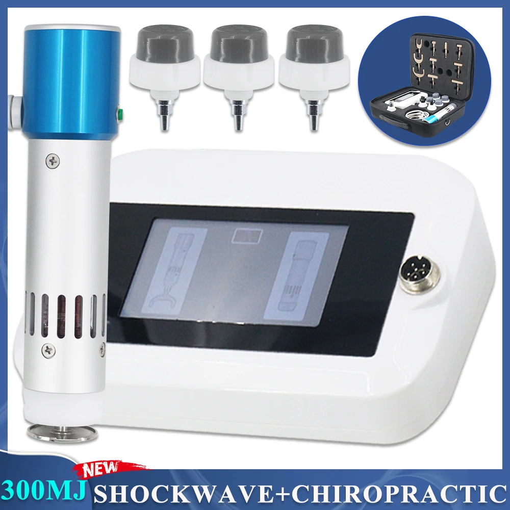 

300MJ Shockwave Therapy Machine for Erectile Dysfunction ED Treatment Relief Muscle Pain Chiropractic Correction 2 in 1 Massager