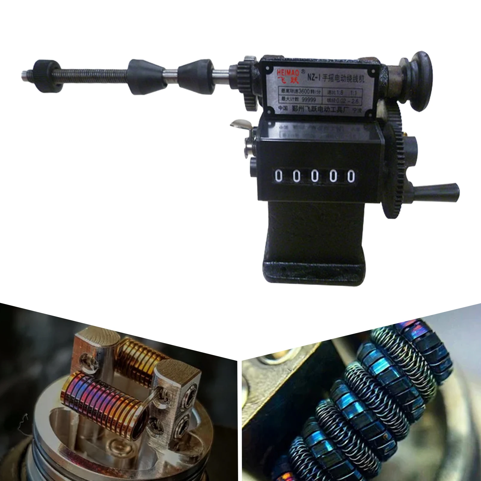 

Manual Hand Coil Dual-purpose Counting Winding Winder Machine 0-99999 150mm AU