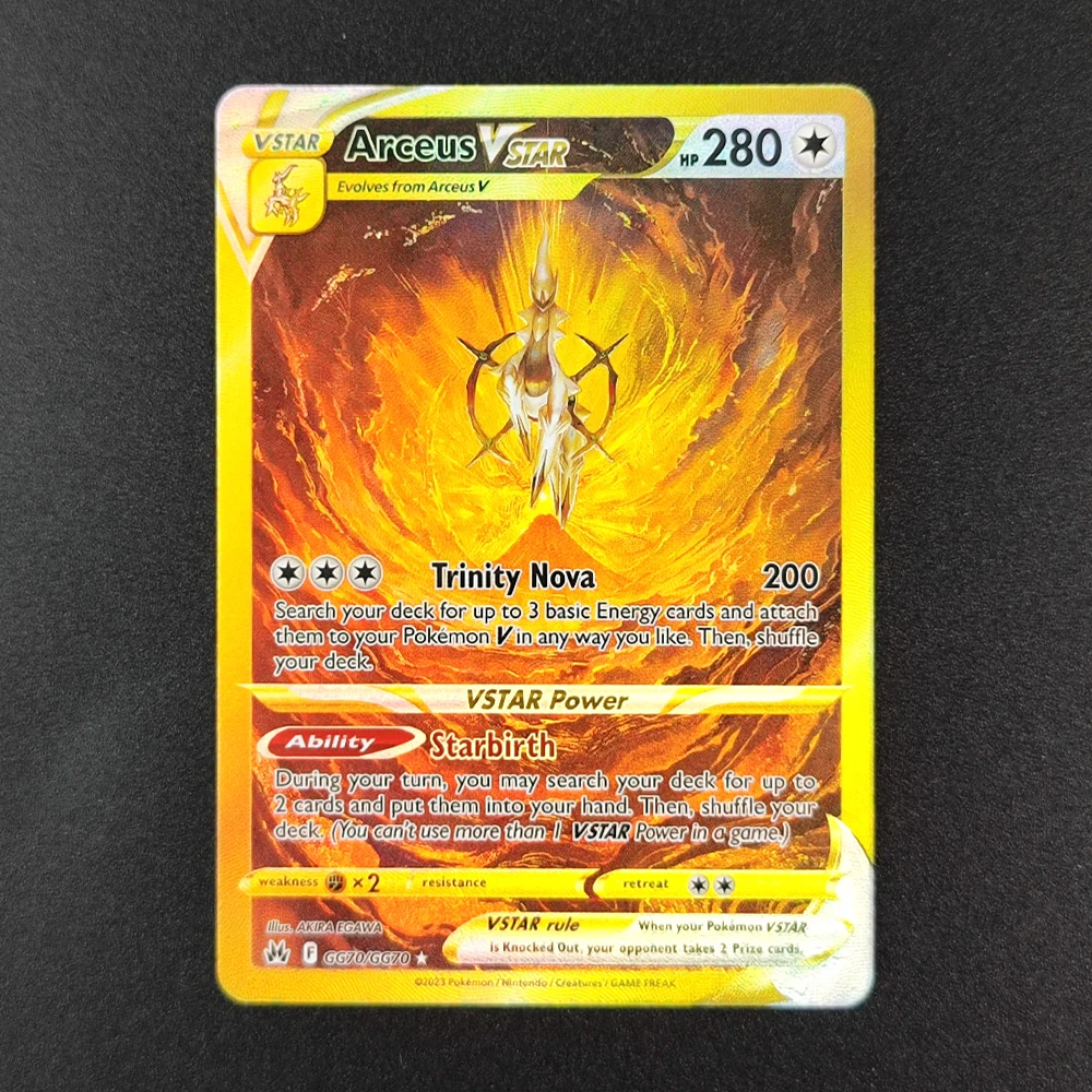 5 قطعة بطاقات جمع البوكيمون الإنجليزية VSTAR Dialga Arceus Palkia VSTAR Mewtwo Giratina بطاقة واحدة نادرة لعبة كلاسيكية بطاقات أنيمي