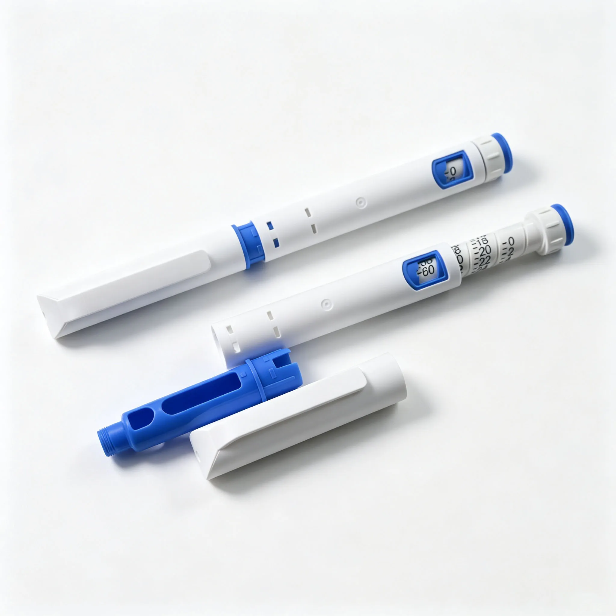 10Pcs 60IU Disposable Peptide Injection Pen Magic Pen Diabetes Insulin Pen Precise Dosing Portable Pen Injector