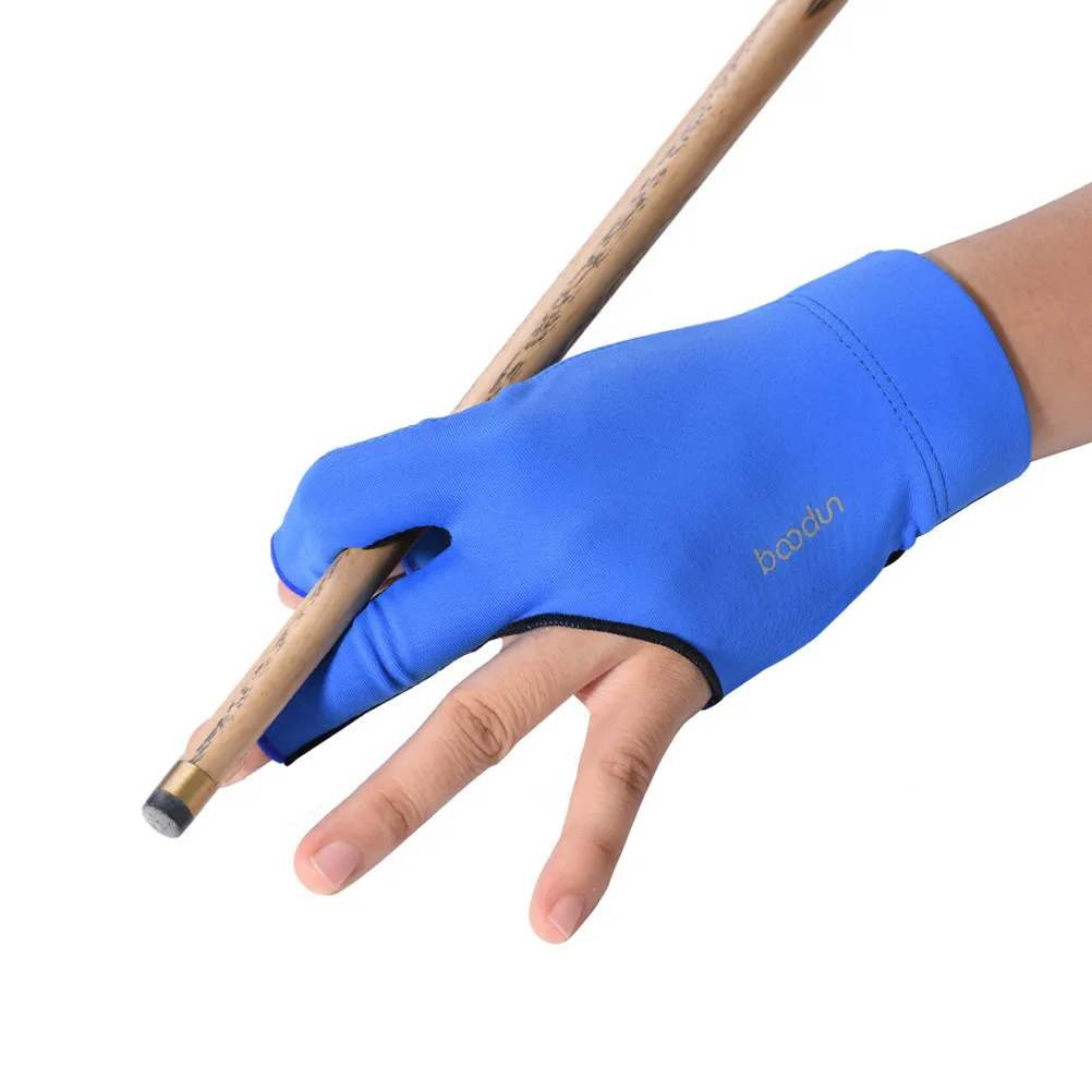 

Black Size M 3 Finger Billiards Glove Elastic Wrist Anti-Slip Breathable Snooker Glove for Better Game Control