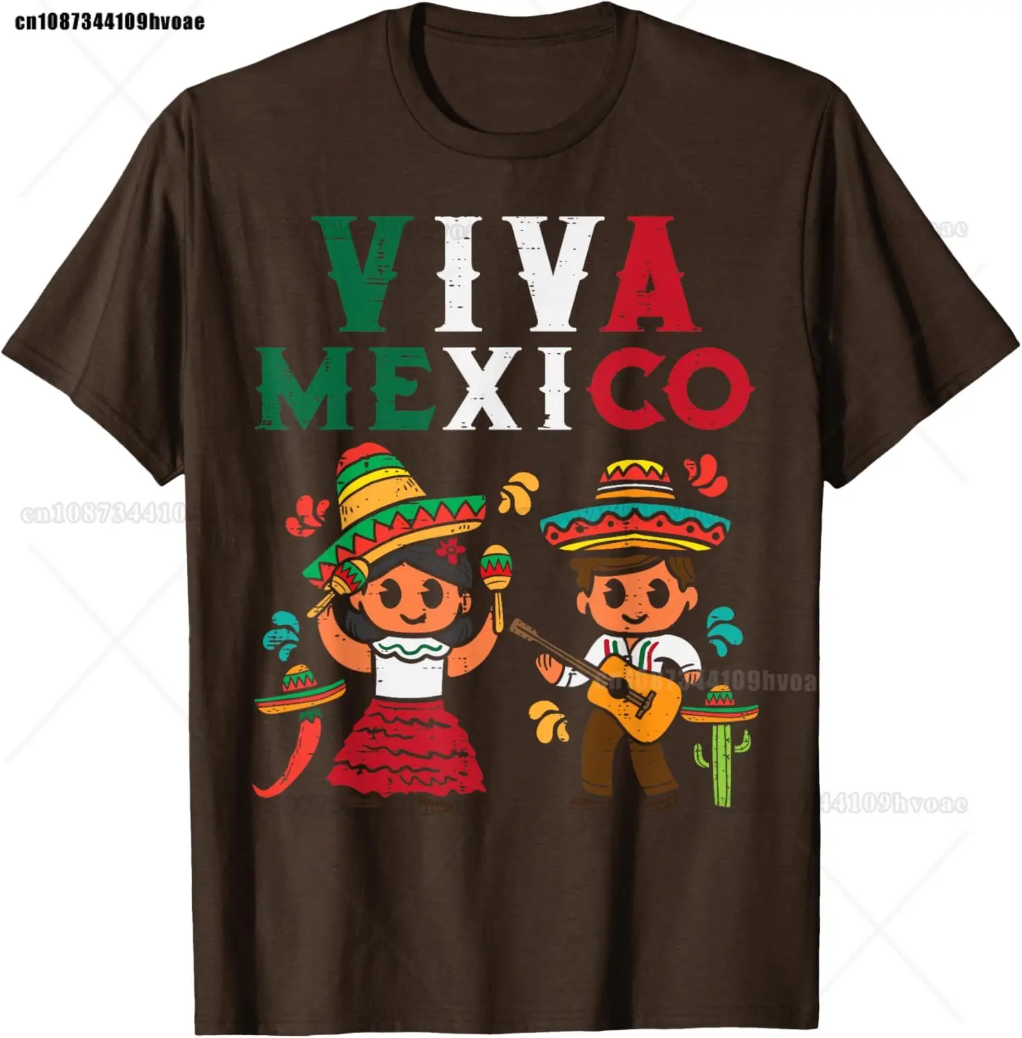 فيفا المكسيك صبي فتاة الغيتار الاستقلال المكسيكي طفل تي شيرت #5