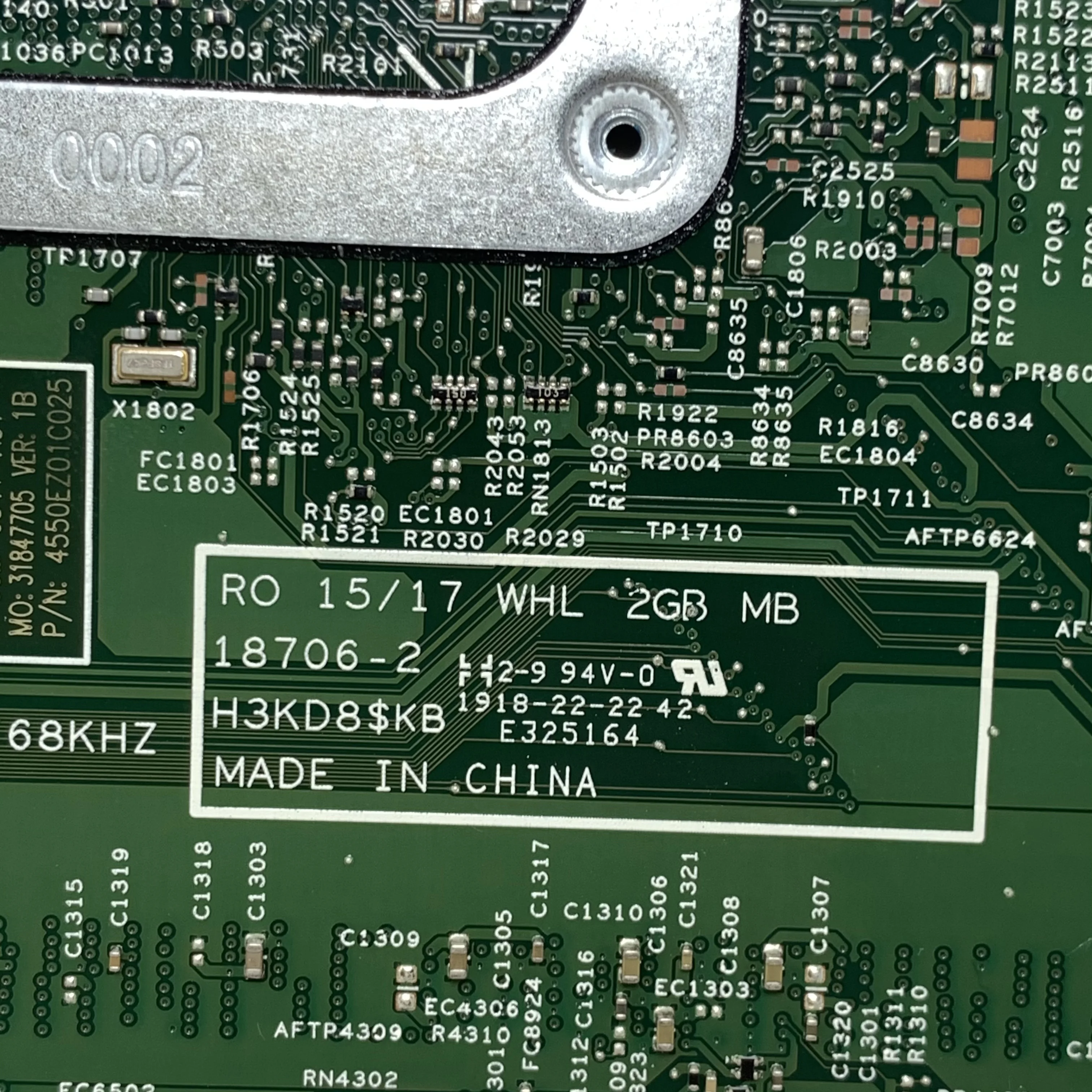 

CN-0K2X16 0K2X16 K2X16 With SREJQ I5-8265U CPU Mainboard For Dell 7586 Laptop Motherboard 18706-2 100% Fully Tested Working Well