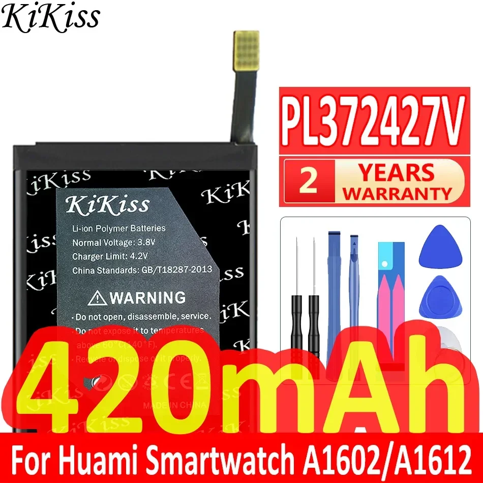 

Environmentally Friendly For Huami Amazfit Pace A1602 A1612 420mAh PL372427V With Wires Stable Watch Battery