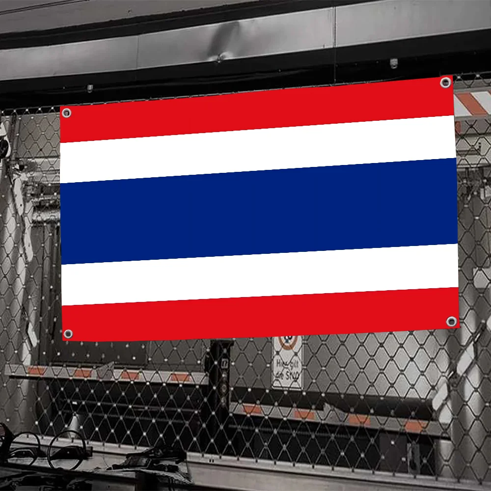 1 قطعة TH أعلام علم تايلاند واللافتات أربعة حفرة العلم البوليستر ديكور خارجي غرفة جمالية