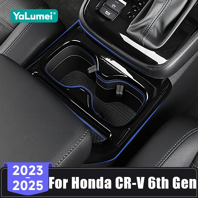 Für Honda CR-V CRV CR V 6th Gen 2023 2024 2025 Auto Vorne Mittelkonsole Wasser Tasse Einsatz Rahmen getränkehalter Abdeckung Zubehör