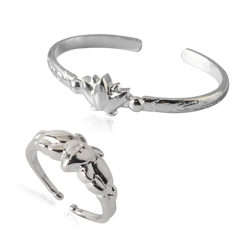 Anime Character Frieren Mirror Lotus Bracelet Metal Cosplay Props Lotus Pattern Accessories Unisex Couple Gifts