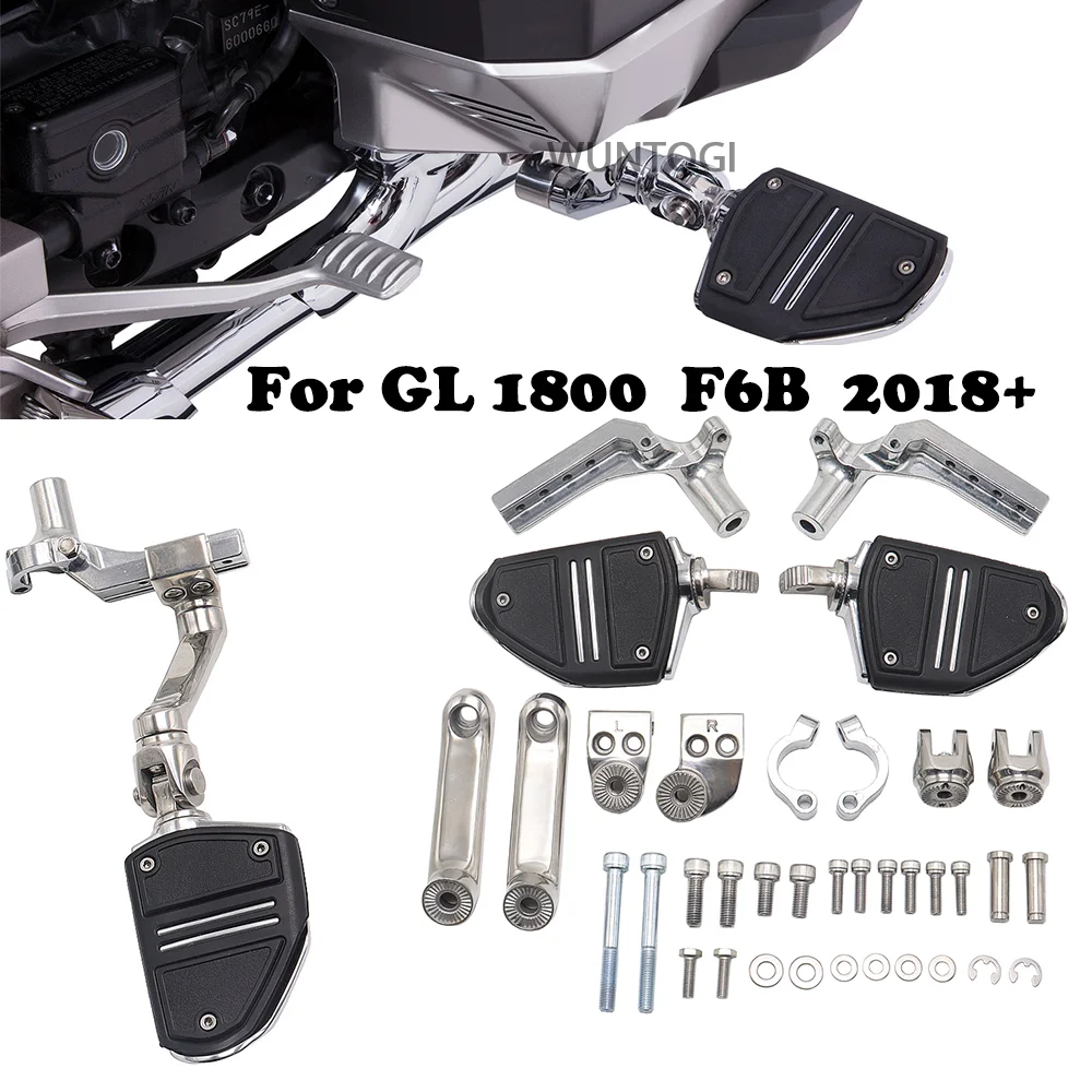 For Honda Gold Wing GL1800 Accessories - 3-Way Adjustable Highway Pegs - Compatible with Goldwing GL 1800 Tour DCT F6B