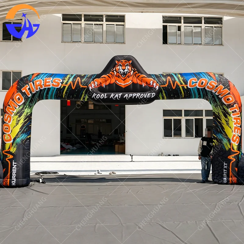 

Inflatable Custom Advertising Giant Inflatable Tiger Arch Advertising Inflatable Tent Arches for Sport Event Decor