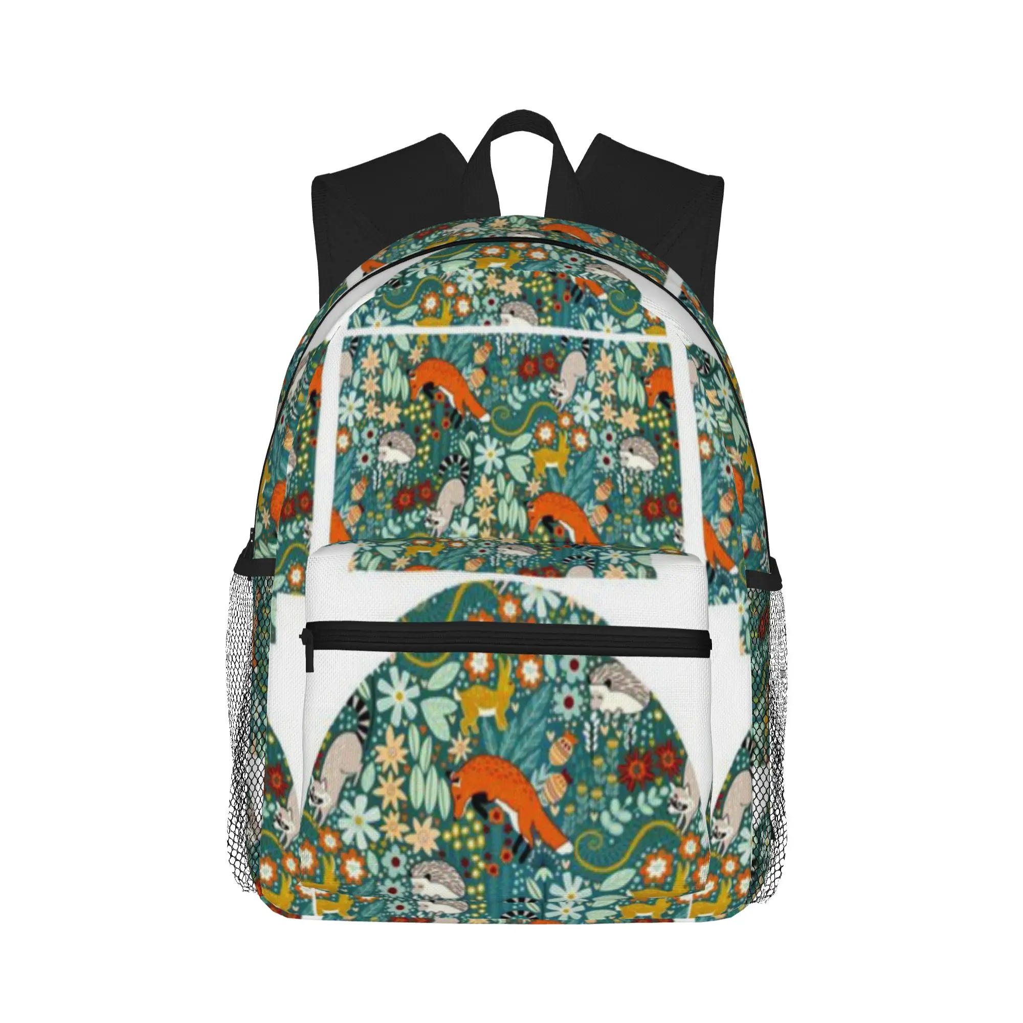Textured Woodland Pattern  Casual Backpack for Students and Adults Man backpack