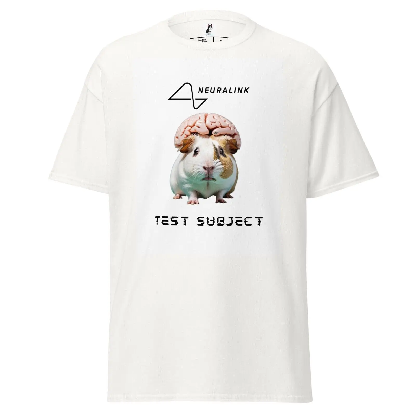 Neuralink Test Subject Guinea Pig Funny Classic Tee Shirt