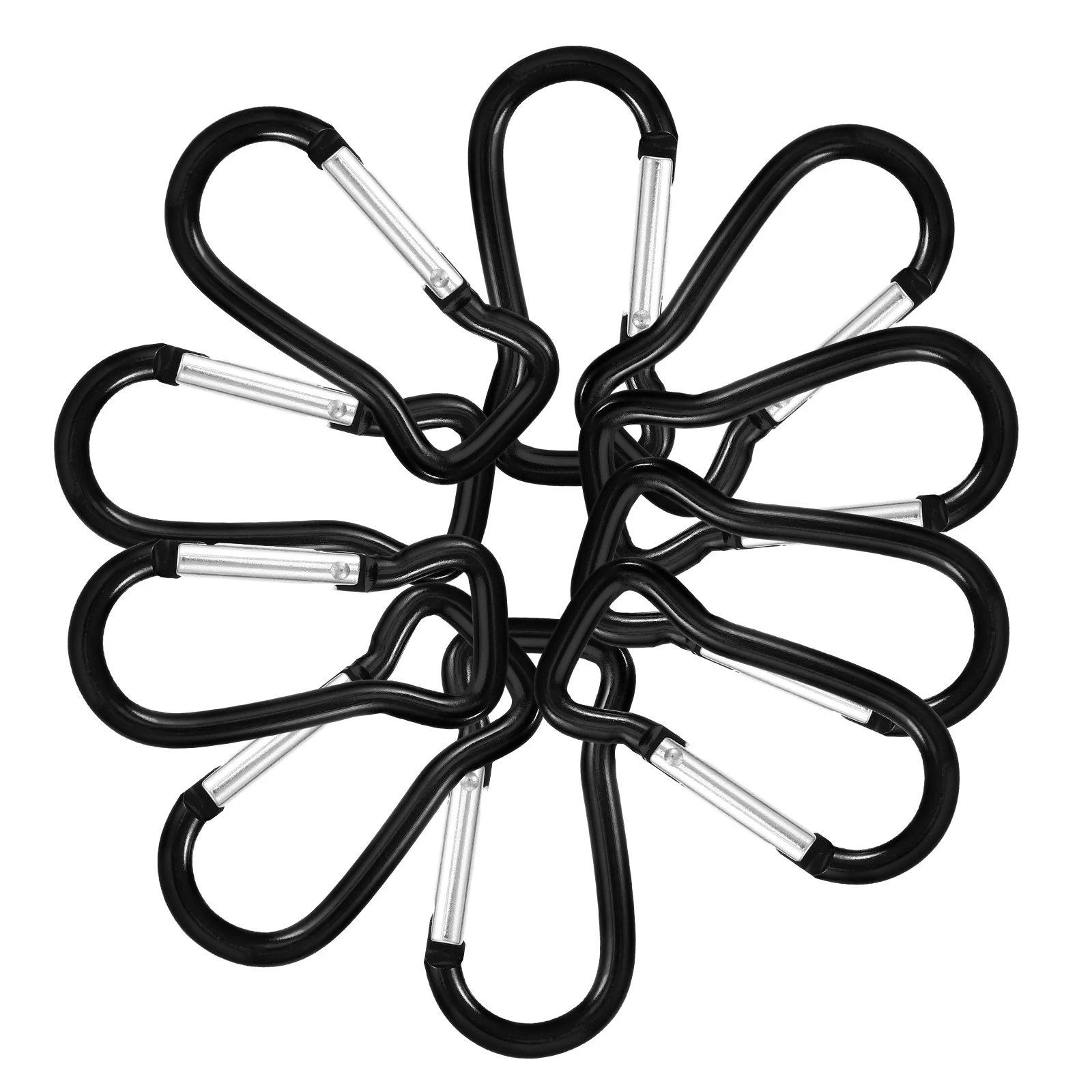 10 Pcs Special Shaped Gourd Carabiner Zipper Pull Keychain Lock Clip Professional Hook