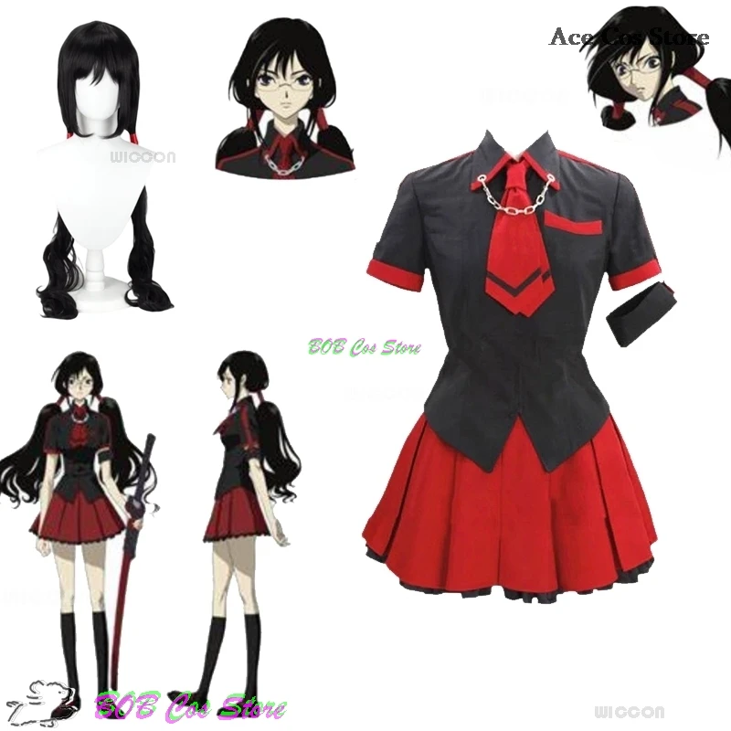 Anime BLOOD-C Saya Kisaragi Saya Cosplay Costume Red JK School Uniforms Girls Skirt Halloween Party Outfit Suit Women Roleplay