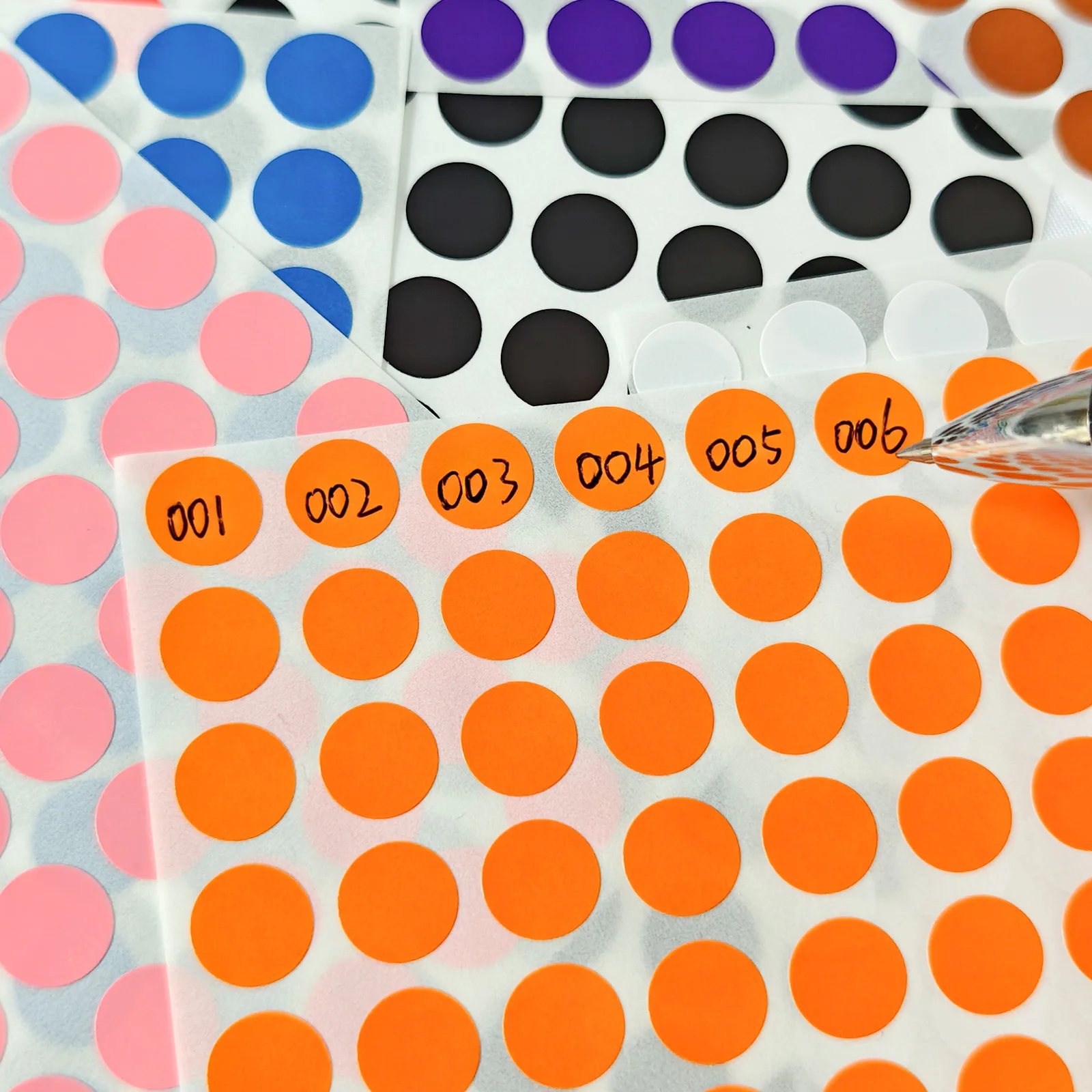3000 PCS Small Colored Dot Stickers 0.394