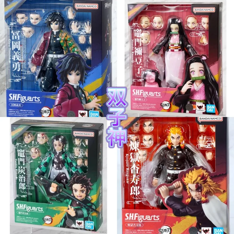 

Bandai оригинальная фигурка S.H.Figuarts Demon Slayer Rengoku Kyoujurou Kamado Tanjirou, игрушки для мальчиков и девочек, подарок
